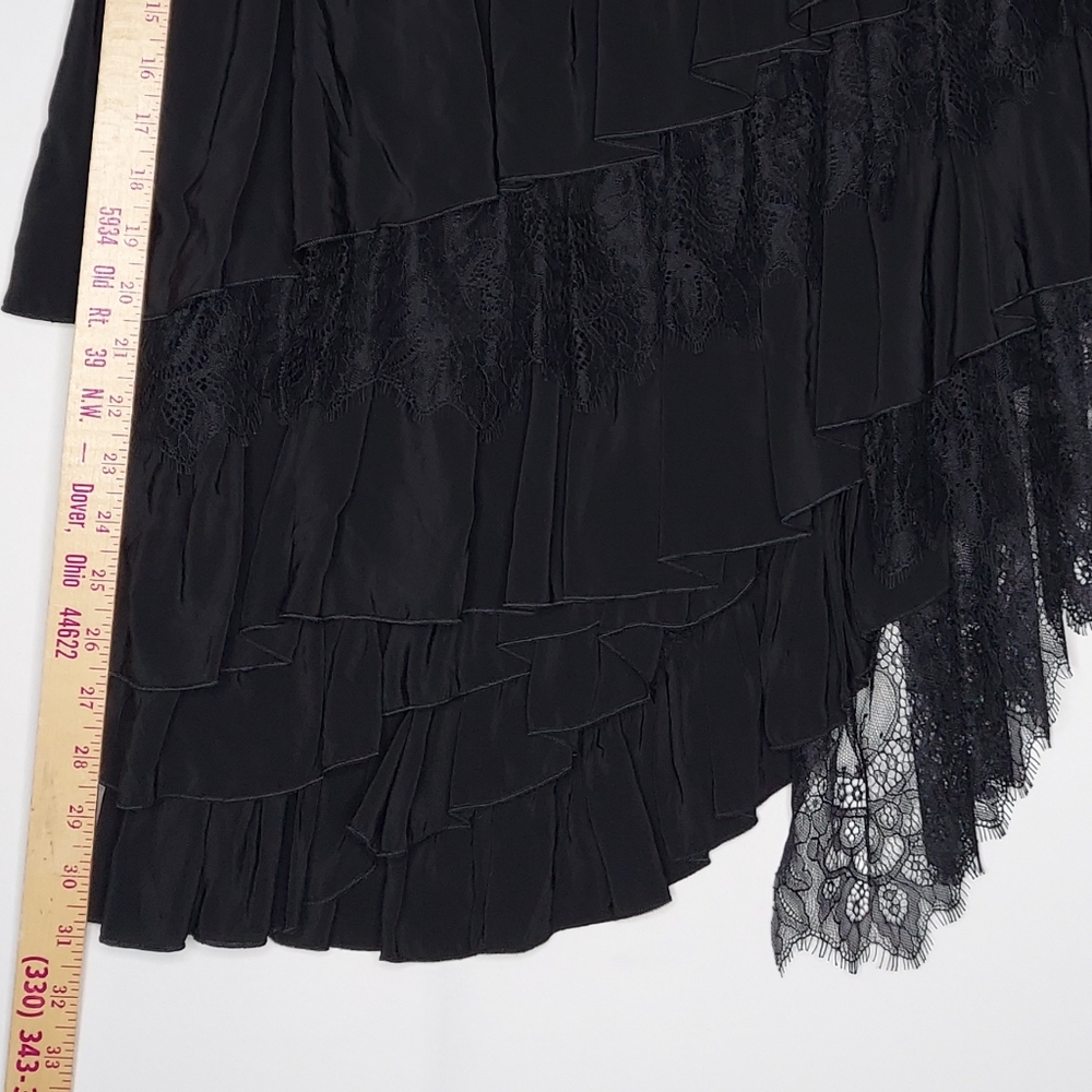 Zara Black Asymmetrical Skirt - Picture 5 of 8